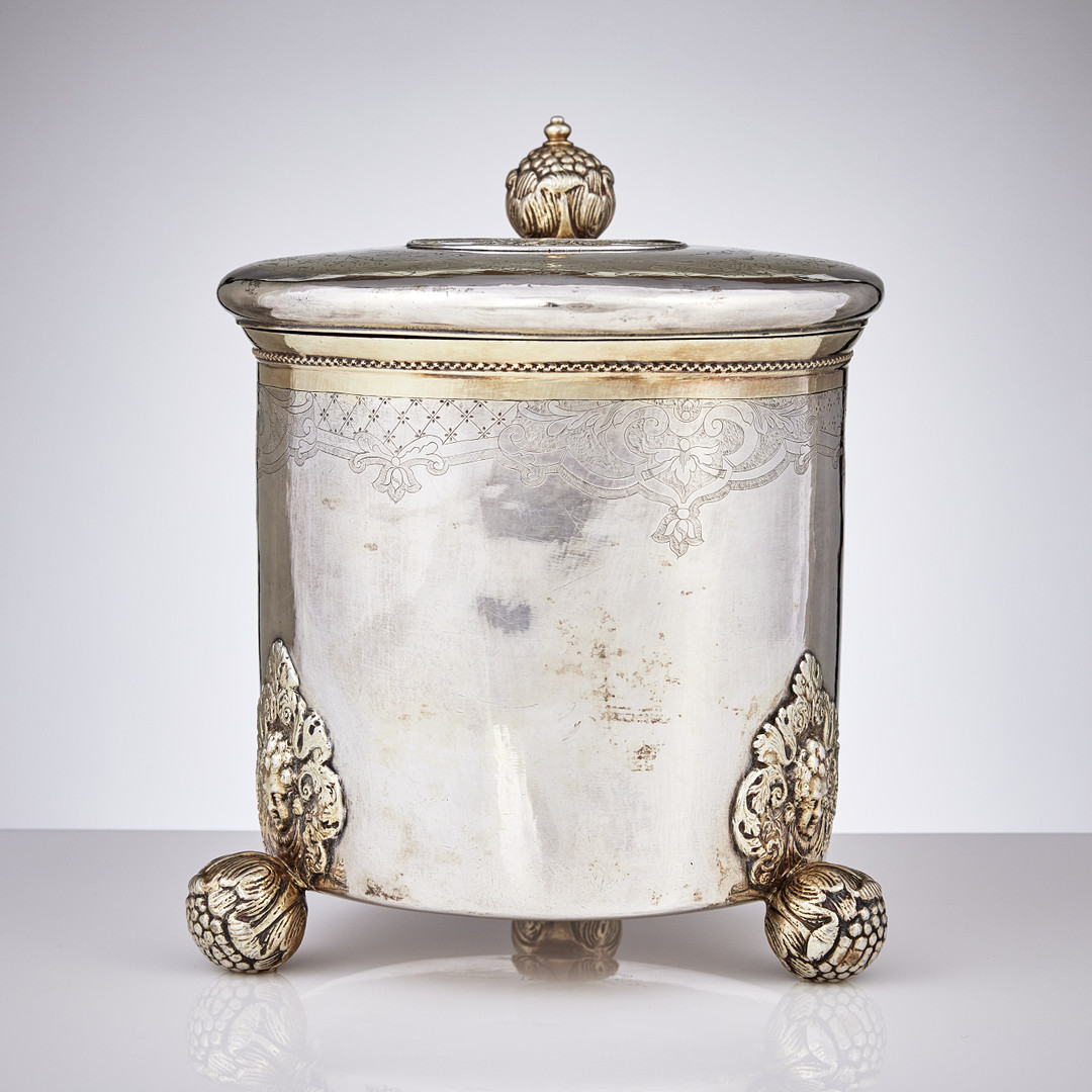KARSTEN FEDDER D.Ä. Dryckeskanna, silver, (verksam i Visby -1686-1706). Barock.