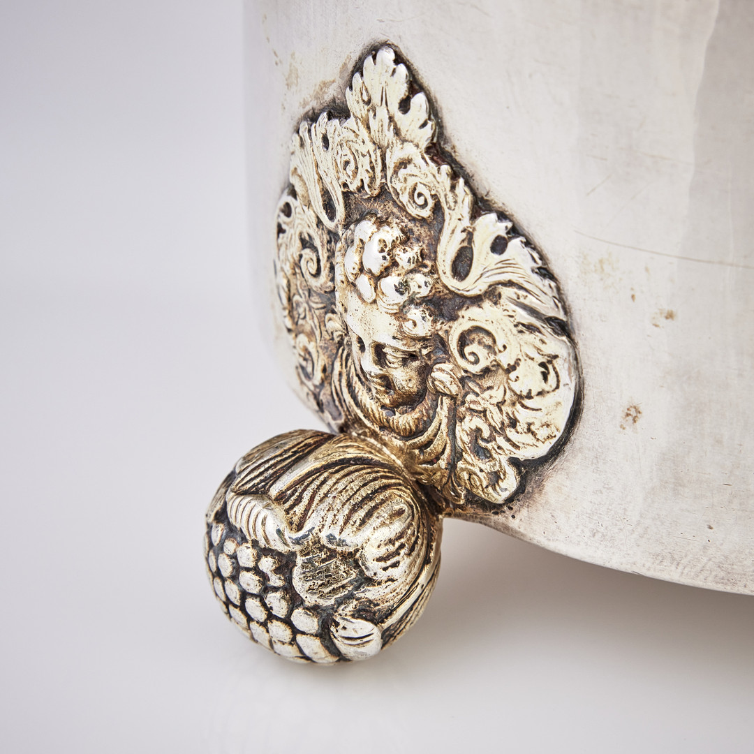 KARSTEN FEDDER D.Ä. Dryckeskanna, silver, (verksam i Visby -1686-1706). Barock.