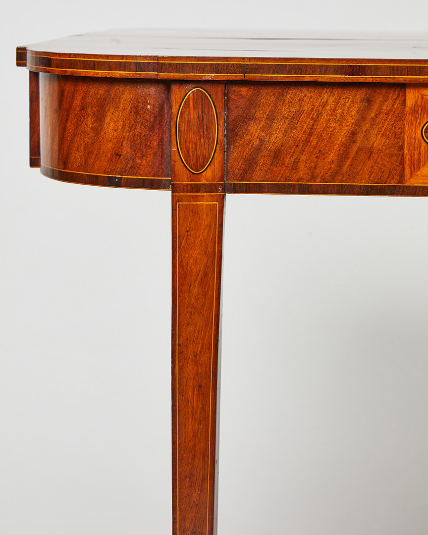 SPELBORD, ett par, Georg III, England 1800-talets första kvartal, skivor av massiv mahogny, fanerade med jakaranda.