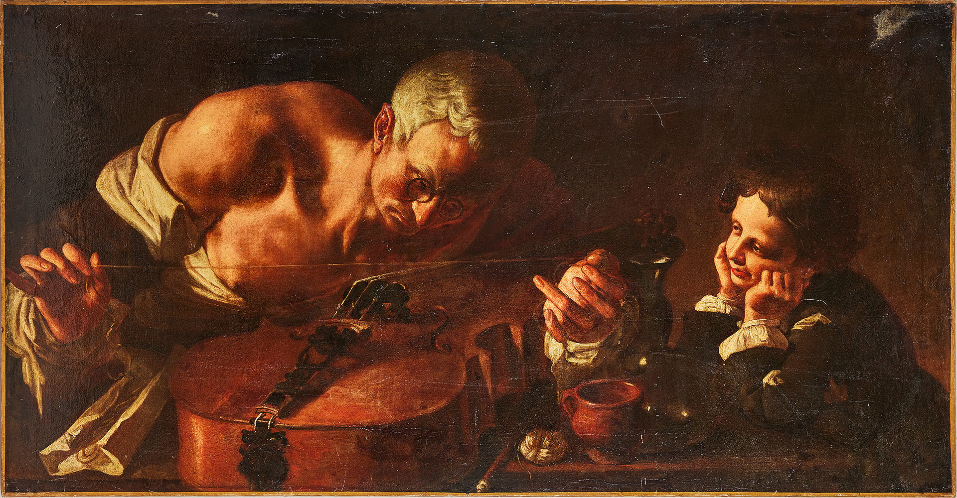 GIOVANNI DOMENICO LOMBARDI DI L’OMININO (ITALIEN, LUCCA, 1682-1751). Cellospelaren.