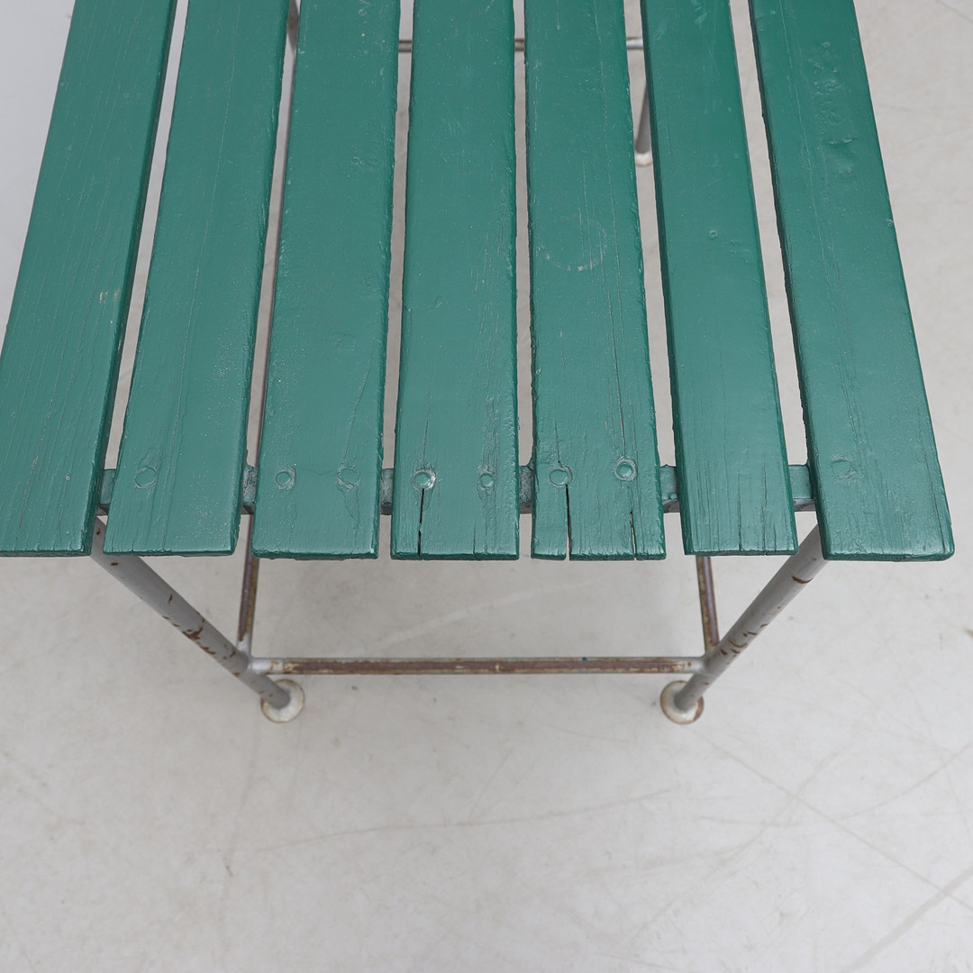 Images for 2965401. GARDEN TABLE, cast iron and painted wood. First ...