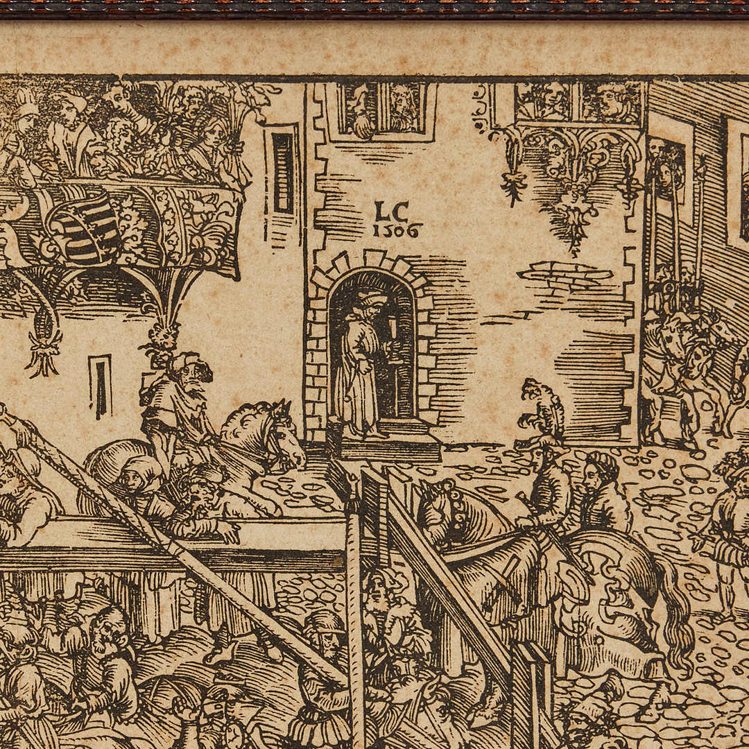 LUCAS CRANACH THE ELDER. The First Tournament (Das erste Turnierblatt).