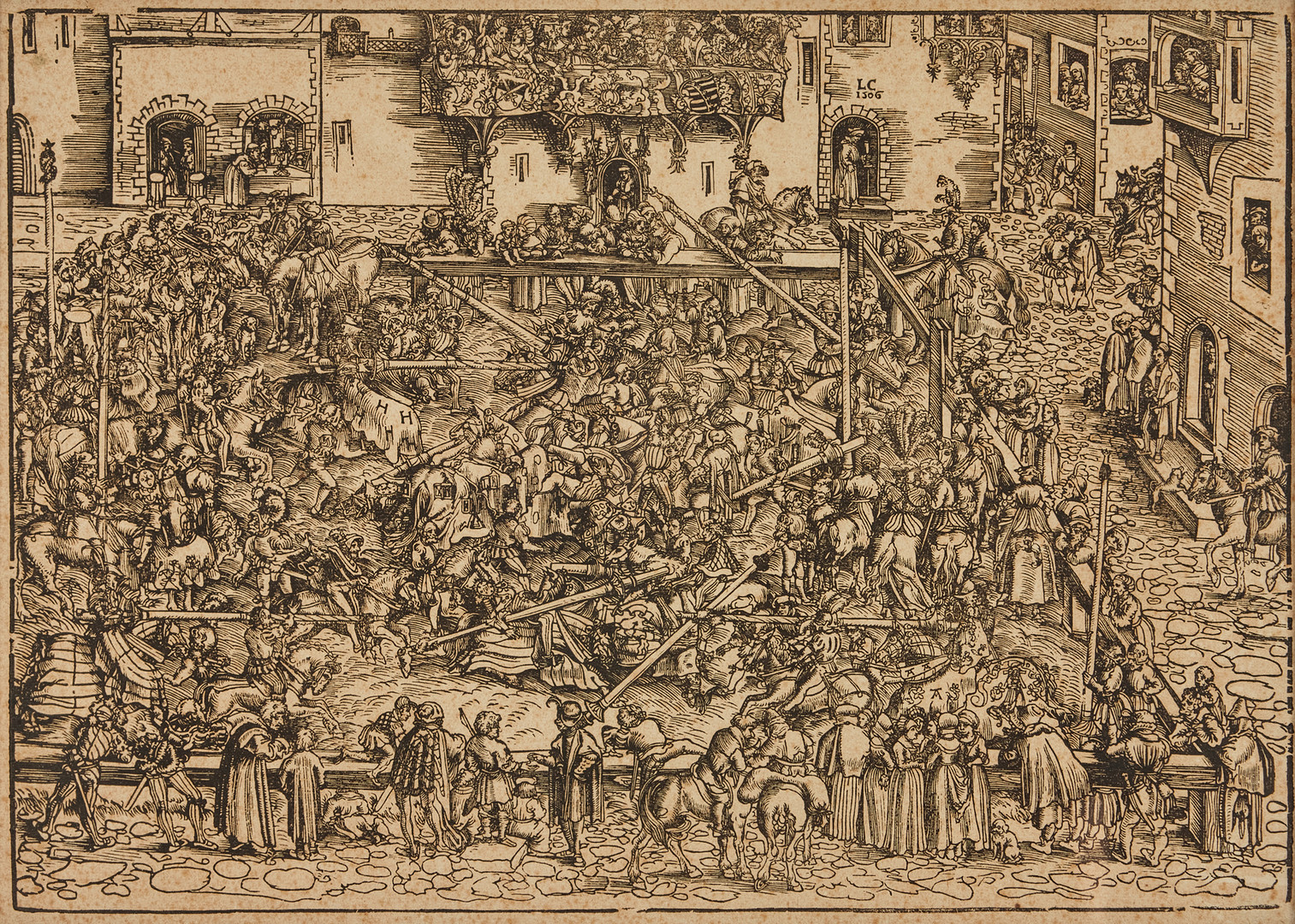 LUCAS CRANACH THE ELDER. The First Tournament (Das erste Turnierblatt).