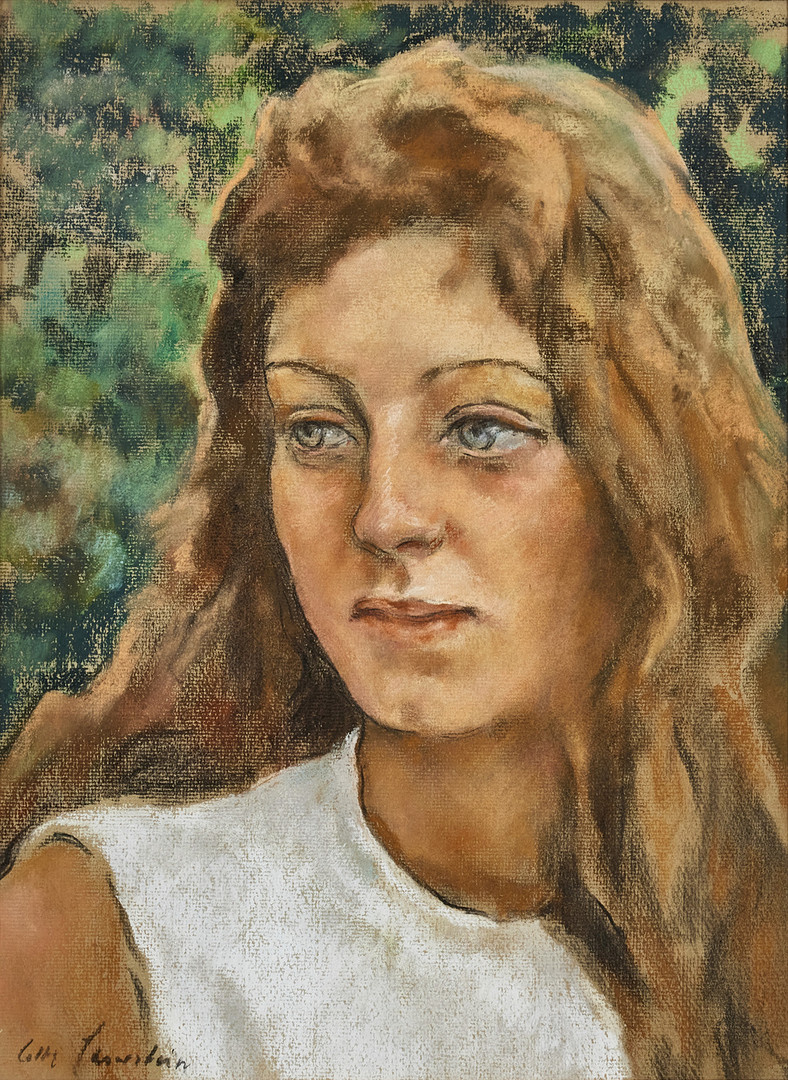 LOTTE LASERSTEIN. Porträtt av ung kvinna.