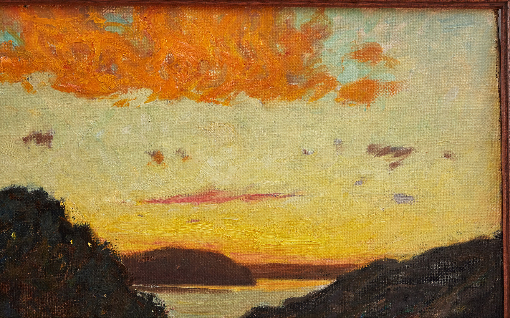 GOTTFRID KALLSTENIUS. Solnedgång, Källvik.