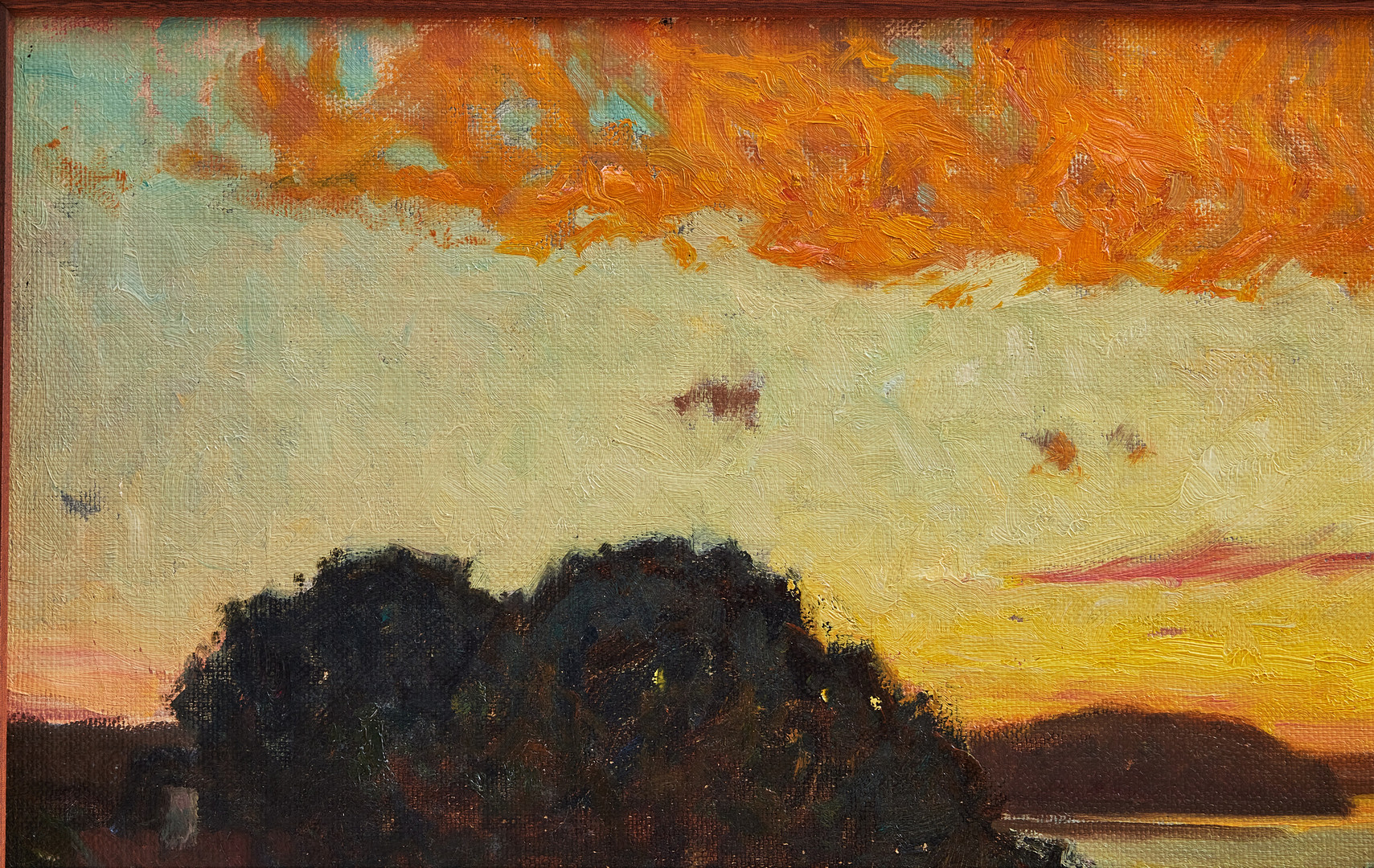 GOTTFRID KALLSTENIUS. Solnedgång, Källvik.