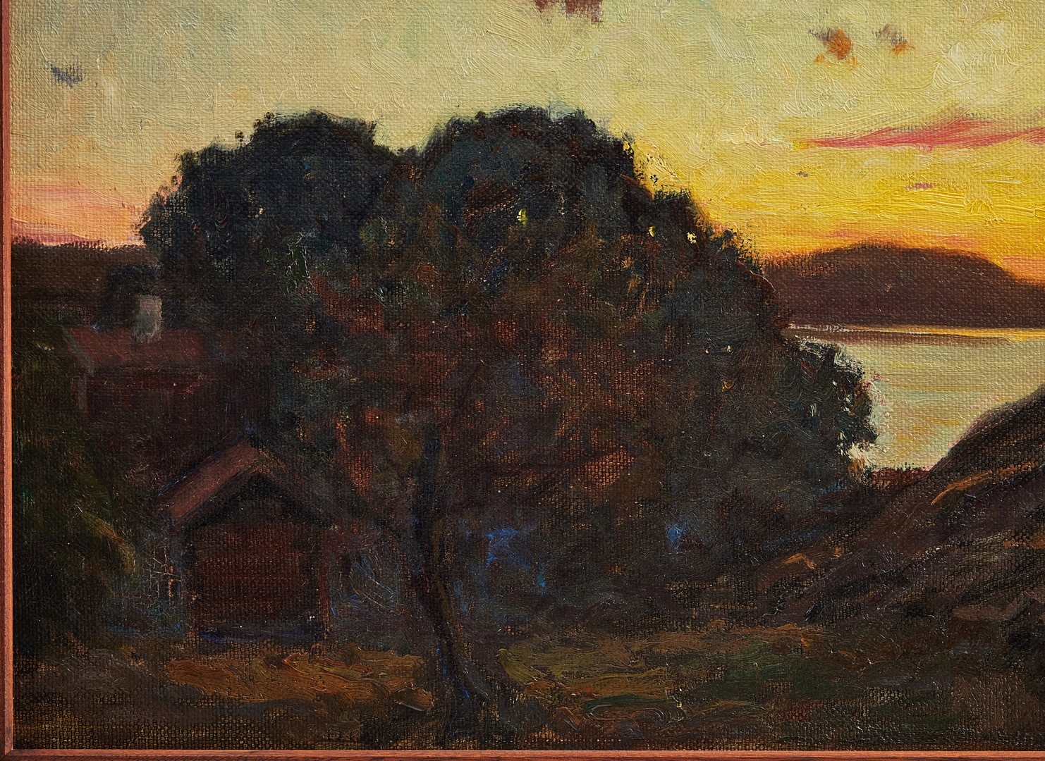 GOTTFRID KALLSTENIUS. Solnedgång, Källvik.