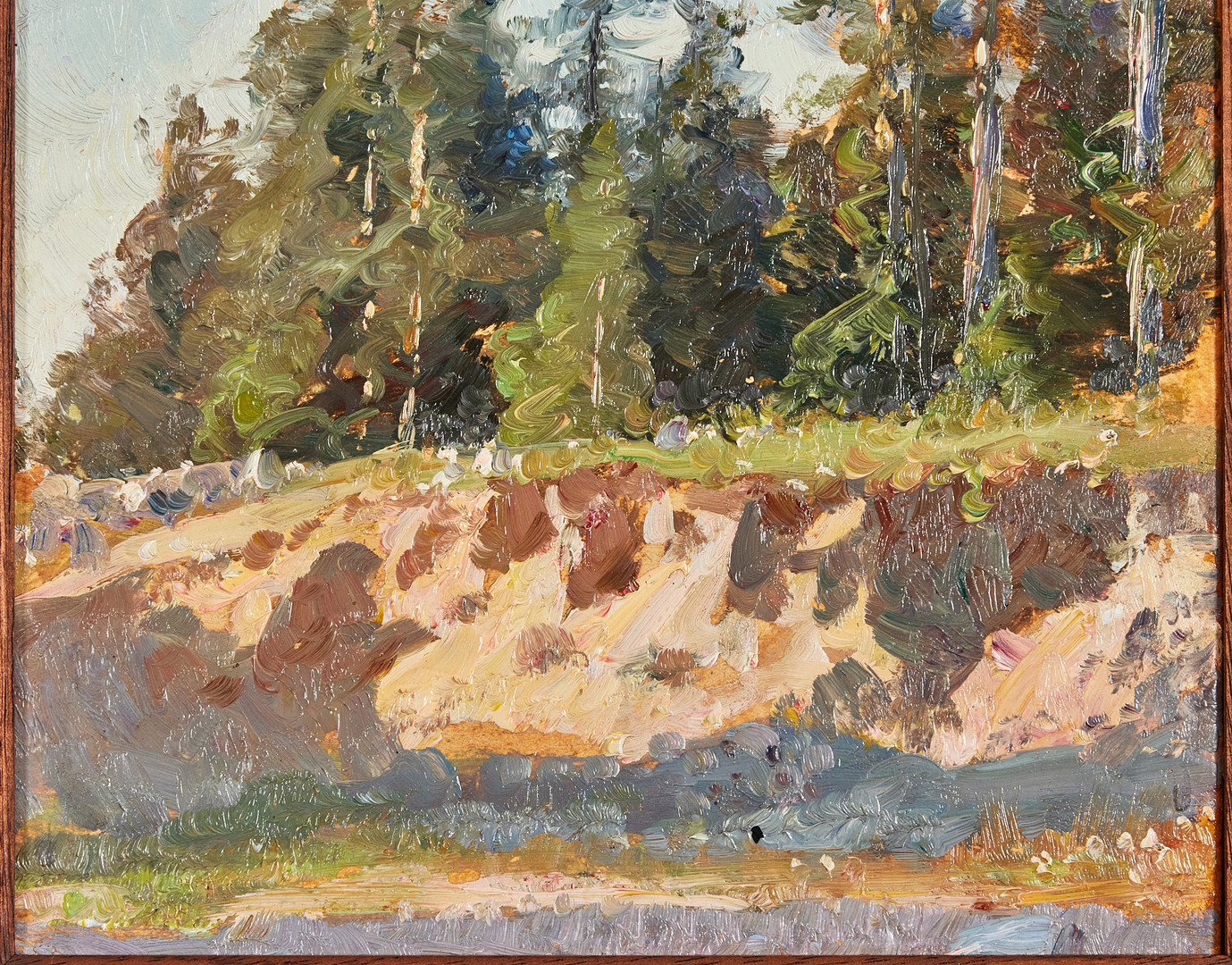 GOTTFRID KALLSTENIUS. Granskog vid sandtag.