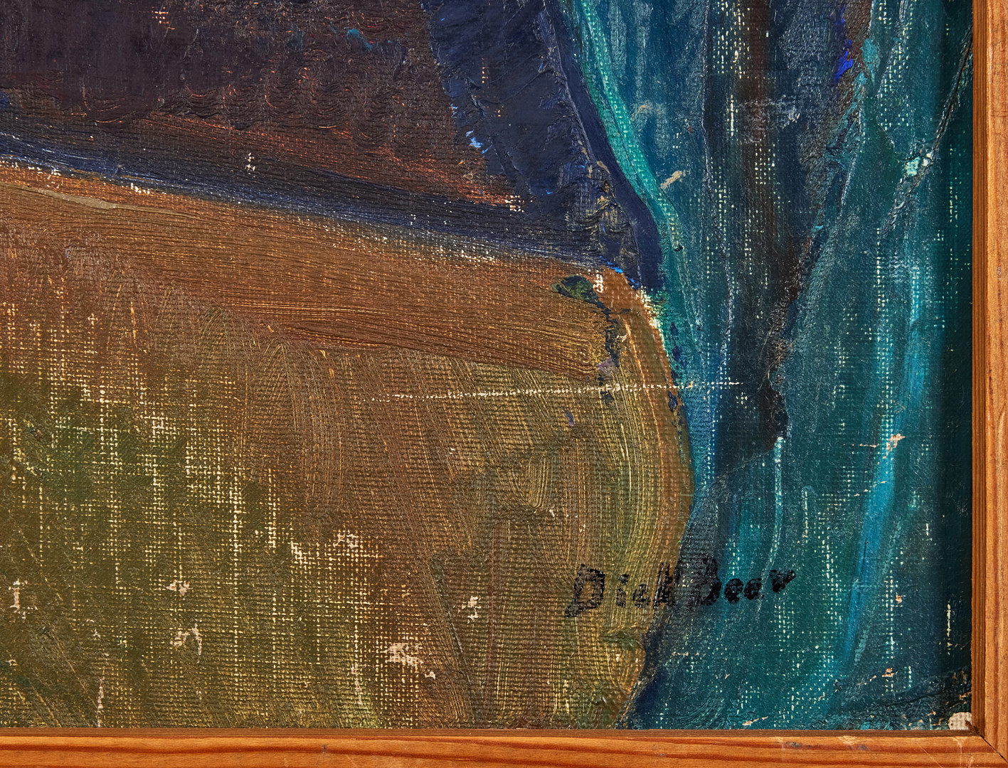 DICK BEER (1893–1938). Kubistiskt landskap, Sydfrankrike.