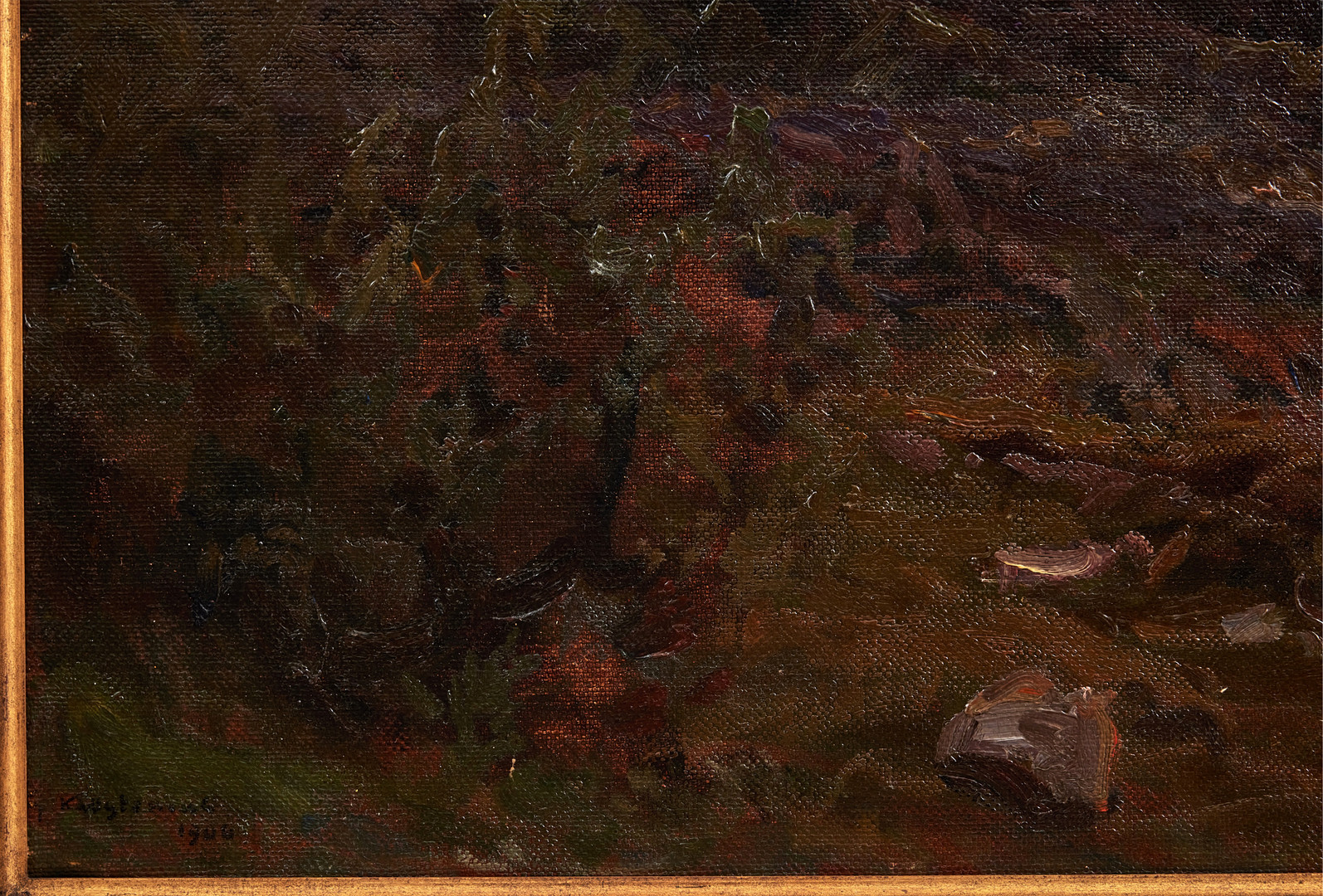 GOTTFRID KALLSTENIUS. Skymningslandskap.