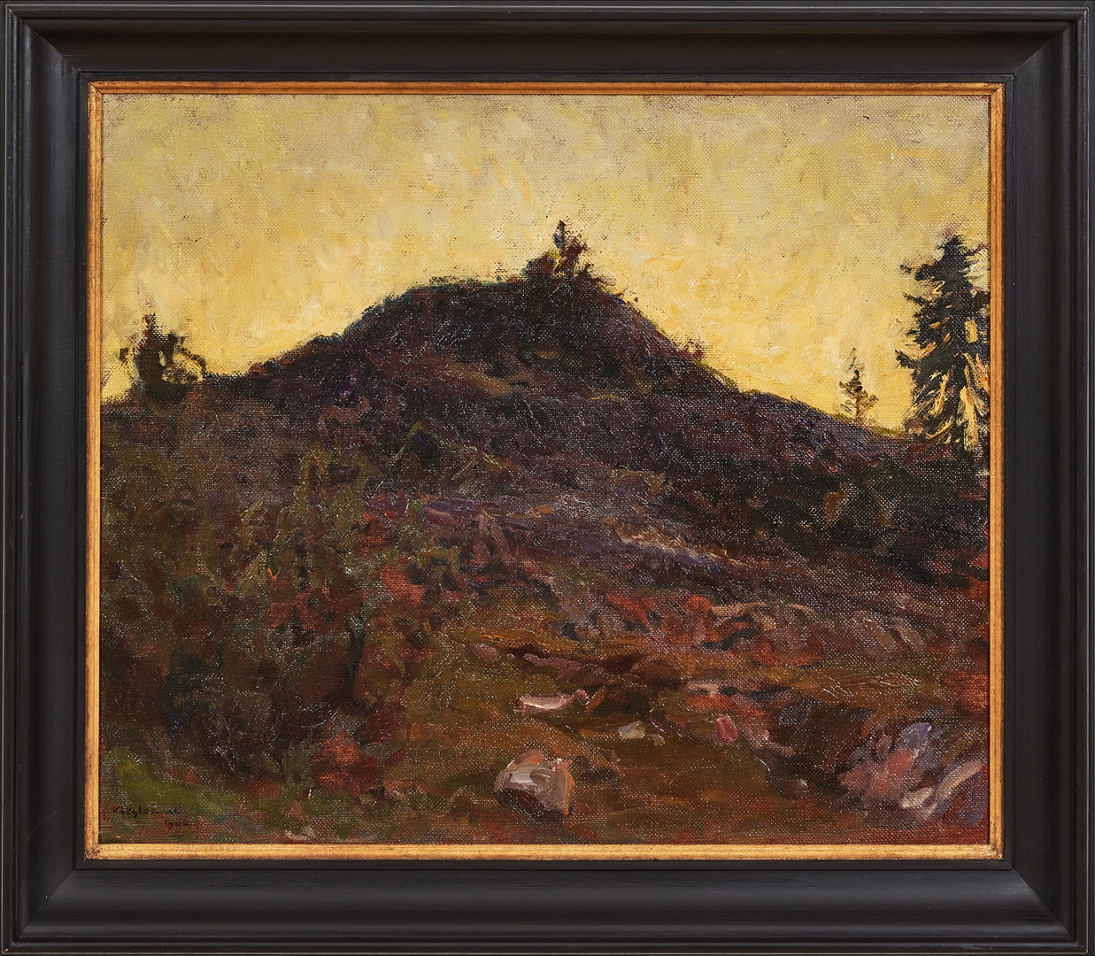 GOTTFRID KALLSTENIUS. Skymningslandskap.