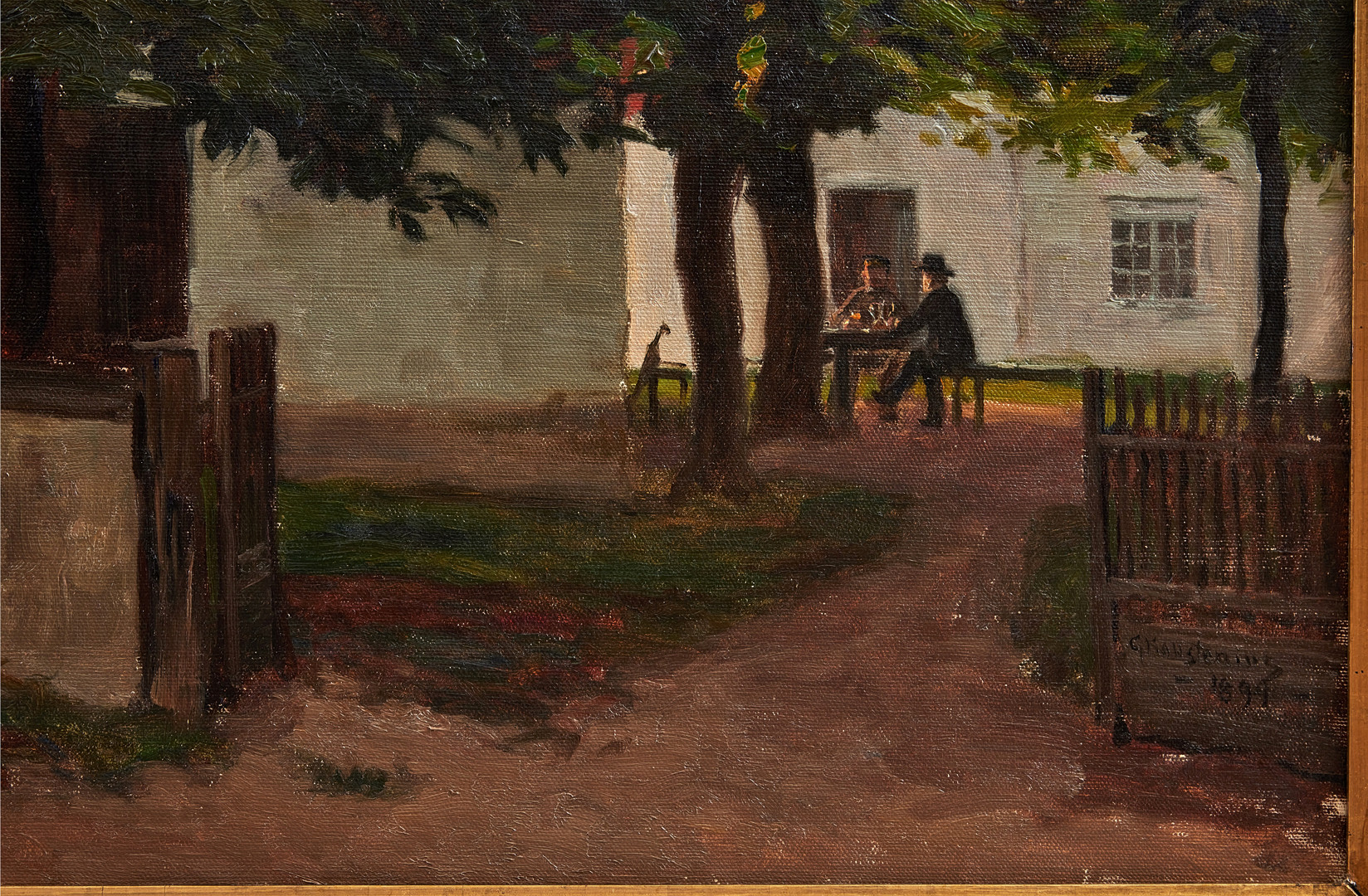GOTTFRID KALLSTENIUS. Gård i Klintehamn, Gotland.