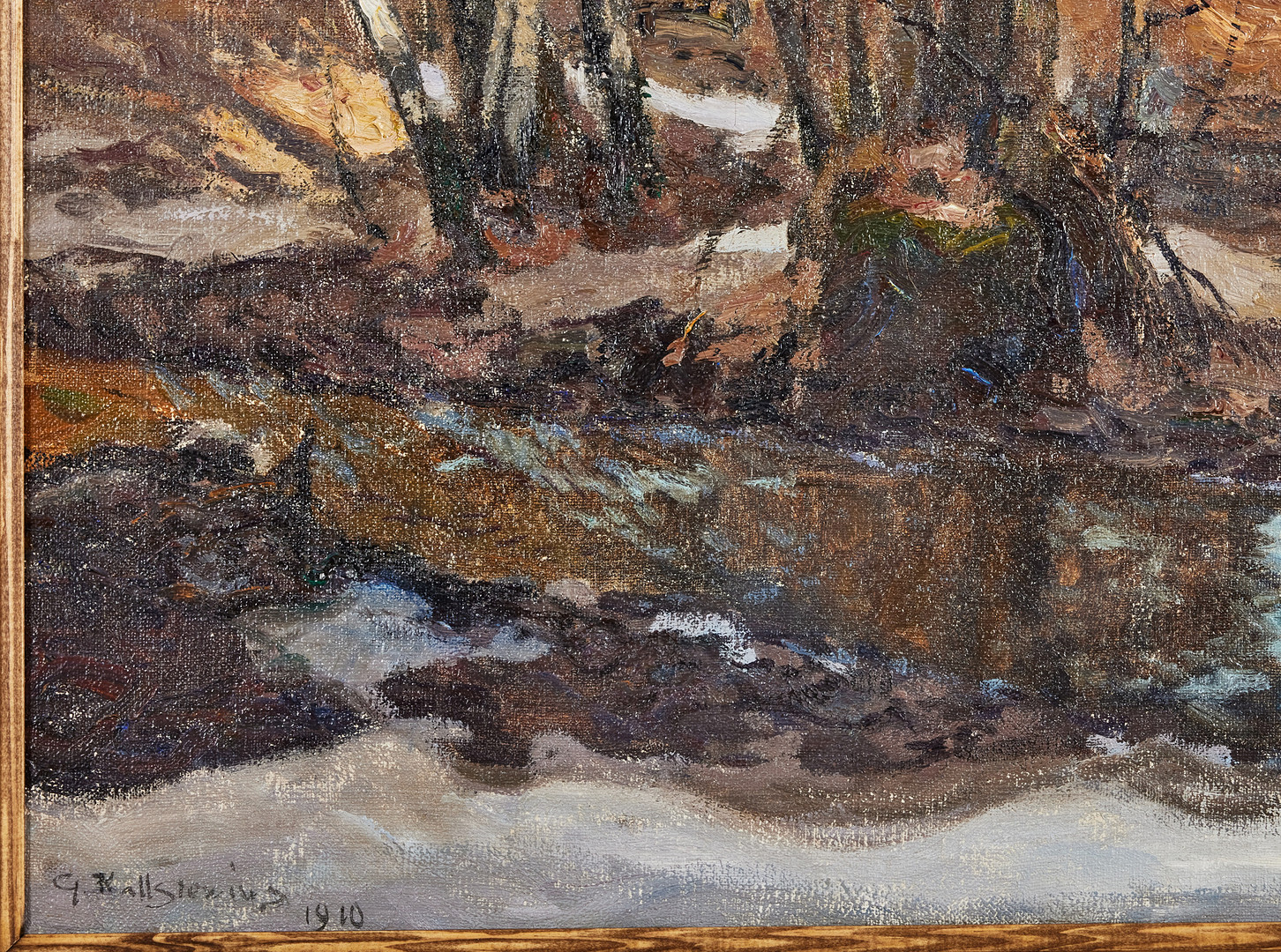 GOTTFRID KALLSTENIUS. ”Vårdag vid bäcken