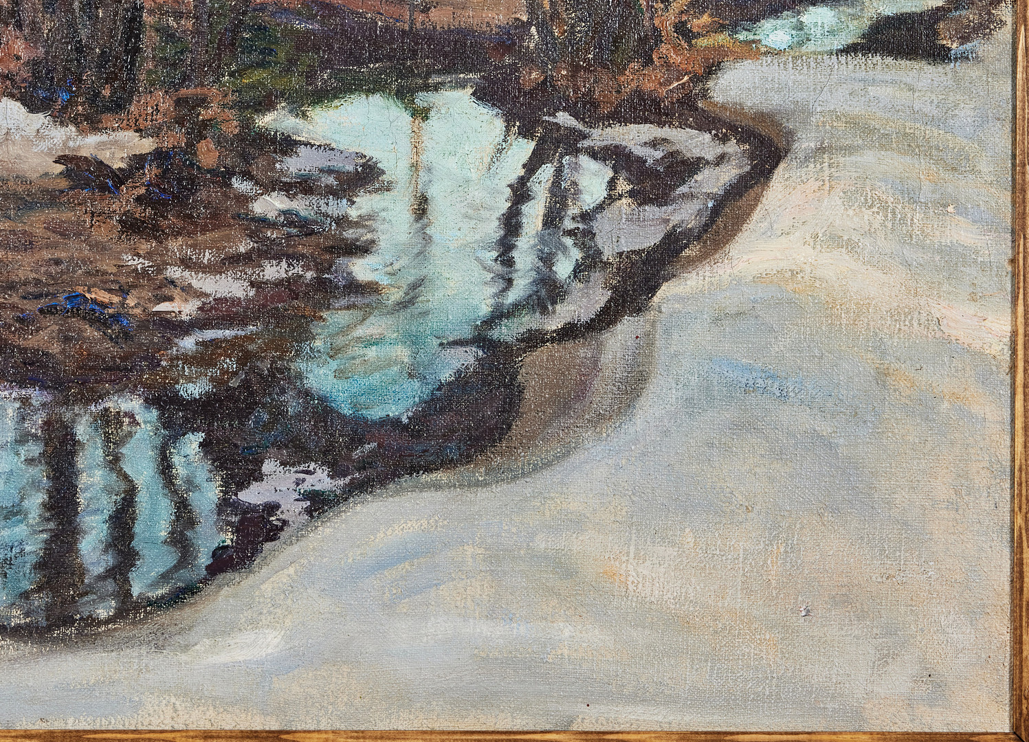 GOTTFRID KALLSTENIUS. ”Vårdag vid bäcken