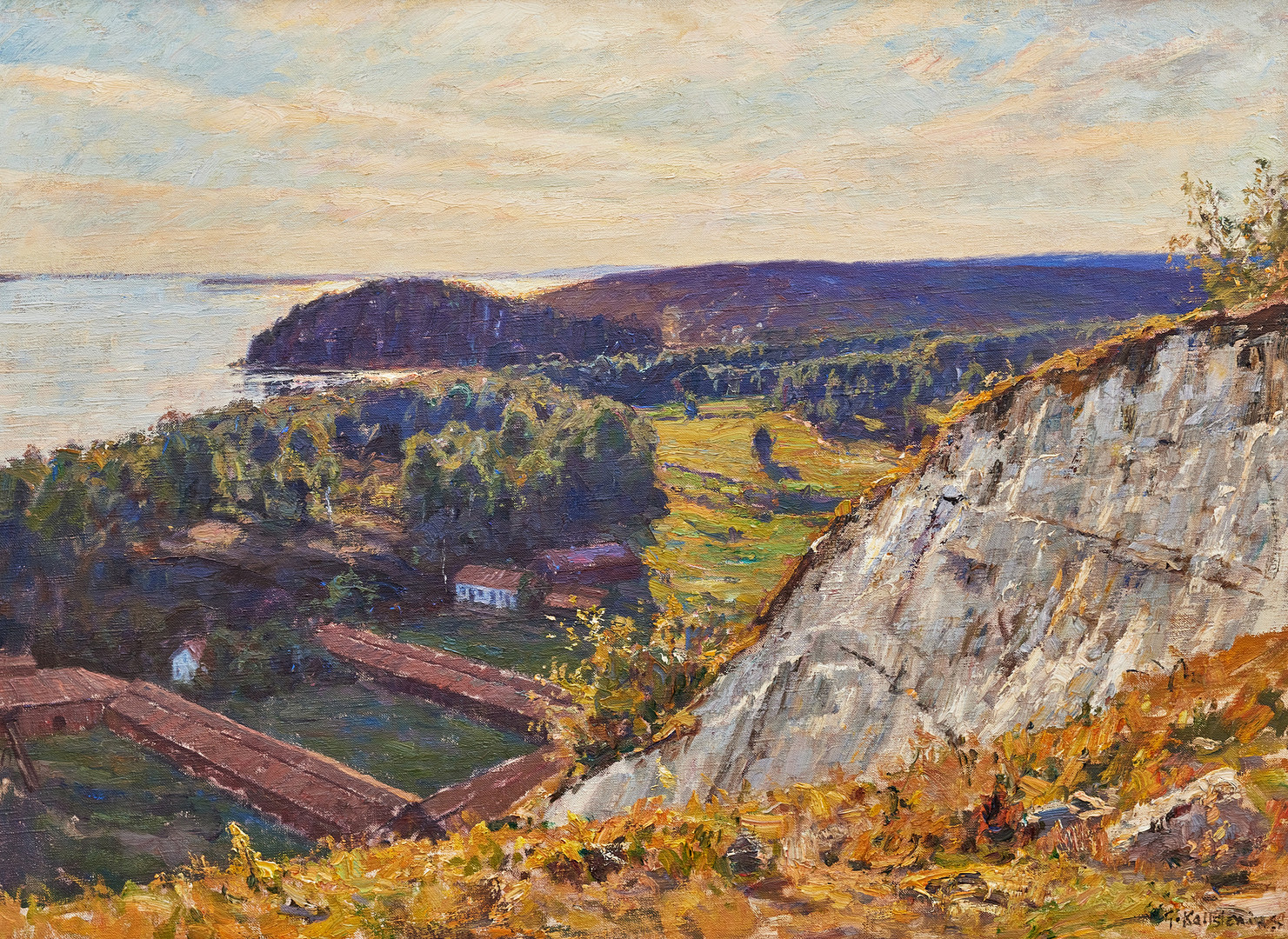 GOTTFRID KALLSTENIUS. Kolmårdens marmorbrott vid Bråviken.