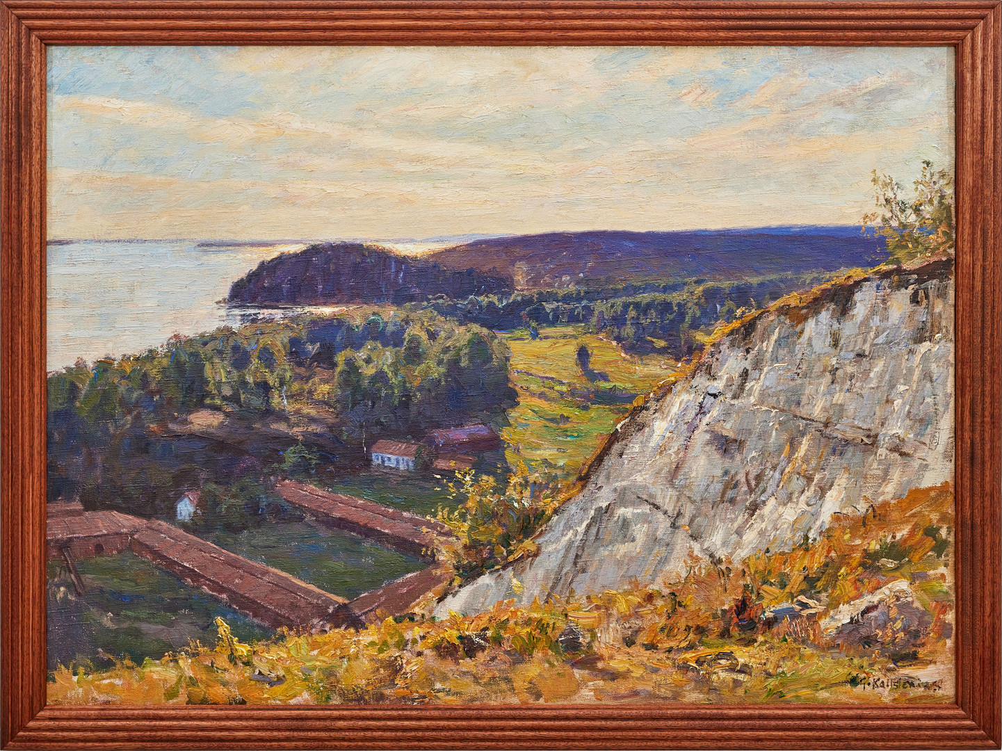 GOTTFRID KALLSTENIUS. Kolmårdens marmorbrott vid Bråviken.