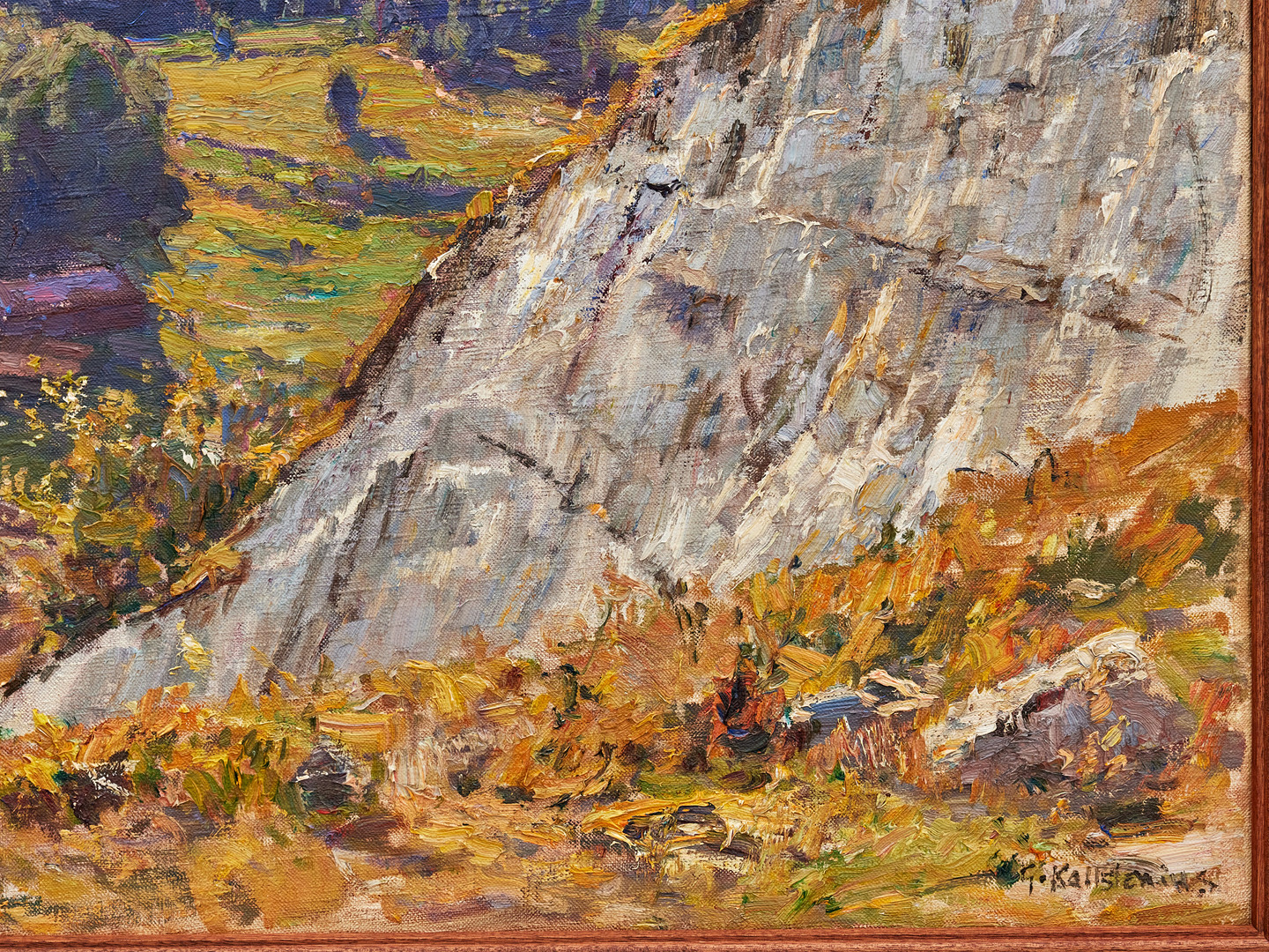 GOTTFRID KALLSTENIUS. Kolmårdens marmorbrott vid Bråviken.