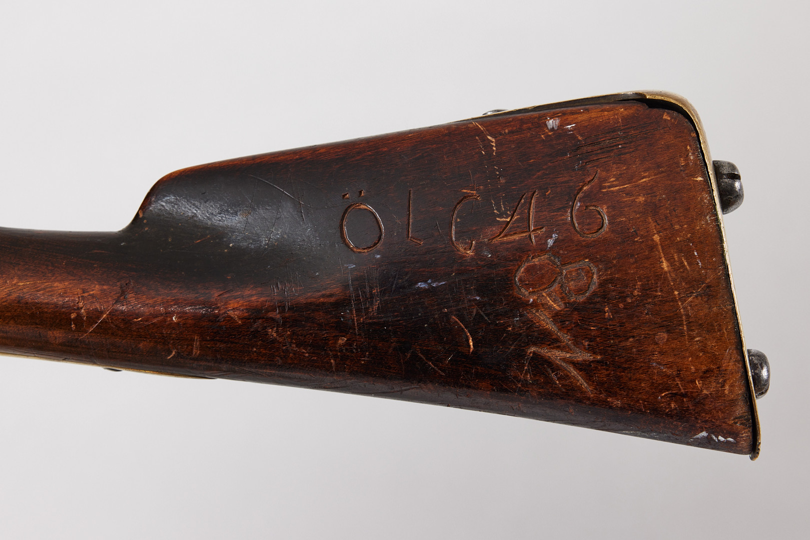 FLINTLÅSGEVÄR, svenskt, m/1775, infanterigevär för manskap, med bajonett.