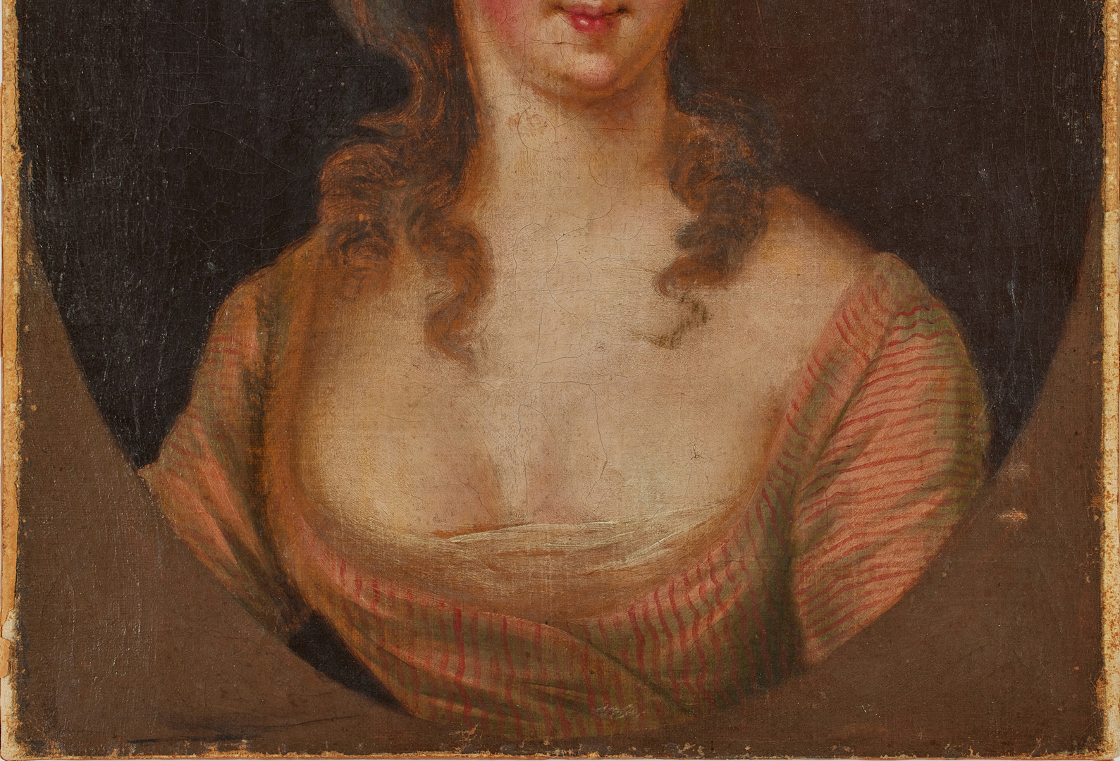 OIDENTIFIERAD KONSTNÄR. 1700-talets tredje kvartal, porträtt av kvinna.