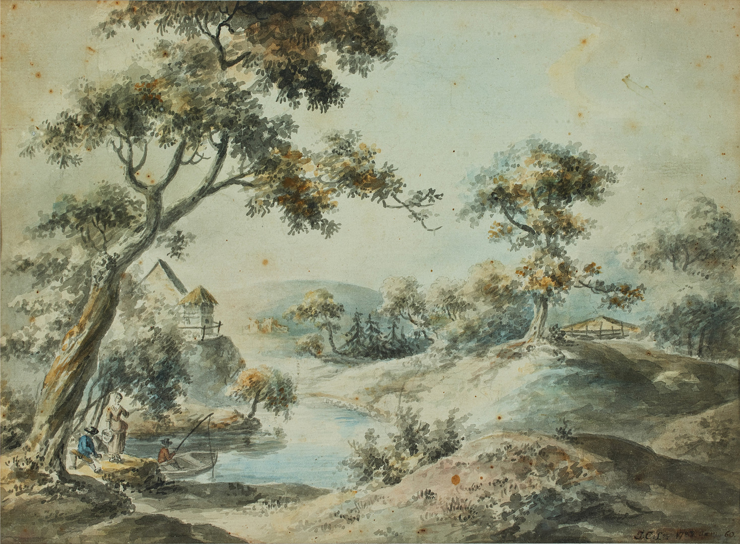 JONAS CARL LINNERHIELM (1758-1829). Metare, signerad och daterad J:C:L fc 1783.