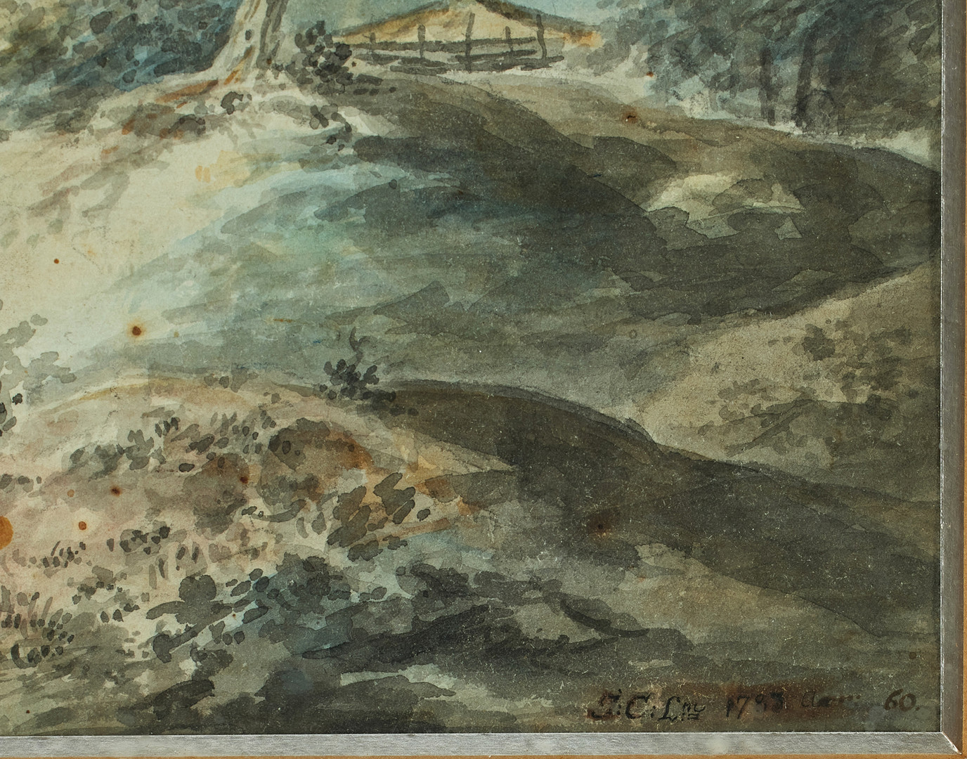 JONAS CARL LINNERHIELM (1758-1829). Metare, signerad och daterad J:C:L fc 1783.