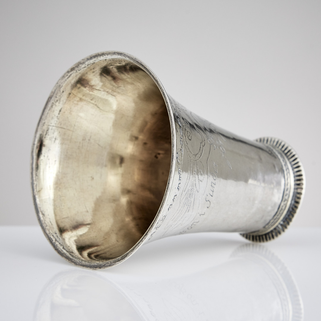 ANDERS BRANDT. Belöningsbägare, silver, Norrköping 1783.