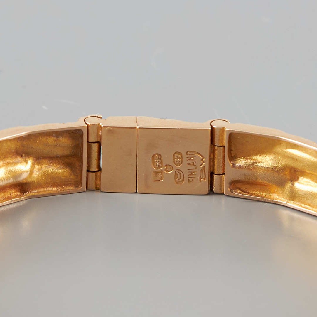 BJÖRN WECKSTRÖM. ARMBAND, Kaskad, 14K guld. Lapponia 1971.