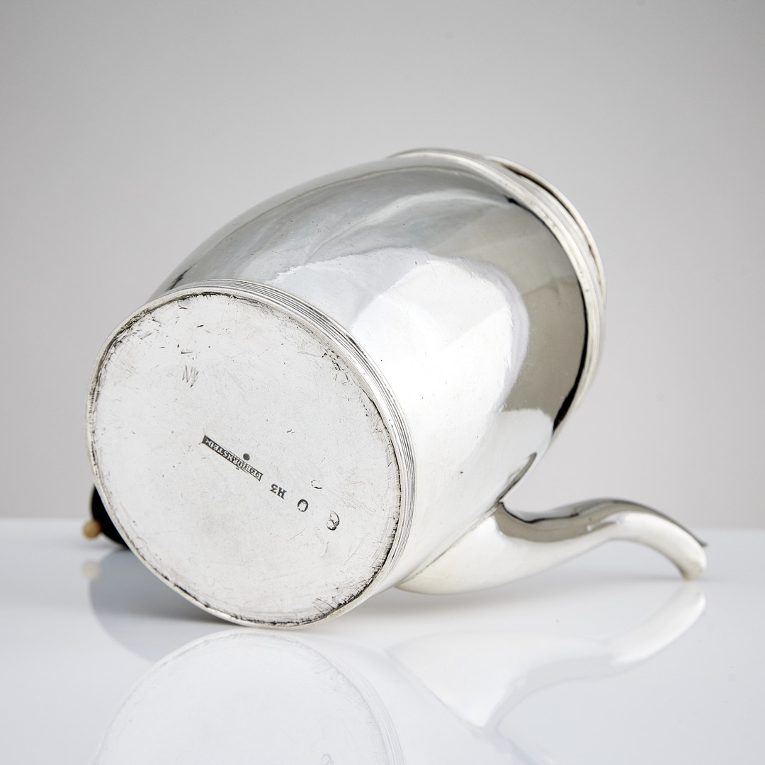JOHAN FREDRIK BJÖRNSTEDT. Mockakanna, silver, Stockholm 1814. Sengustaviansk.
