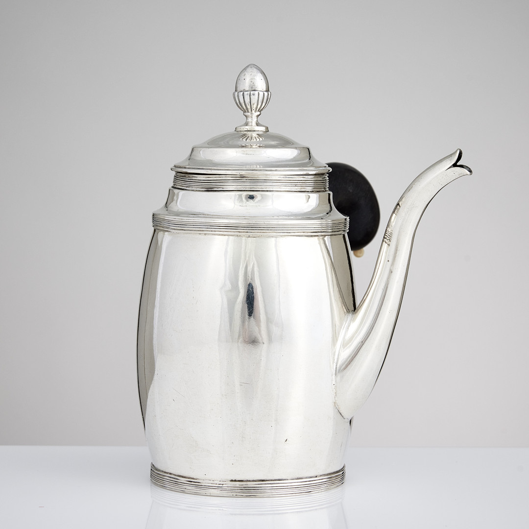 JOHAN FREDRIK BJÖRNSTEDT. Mockakanna, silver, Stockholm 1814. Sengustaviansk.