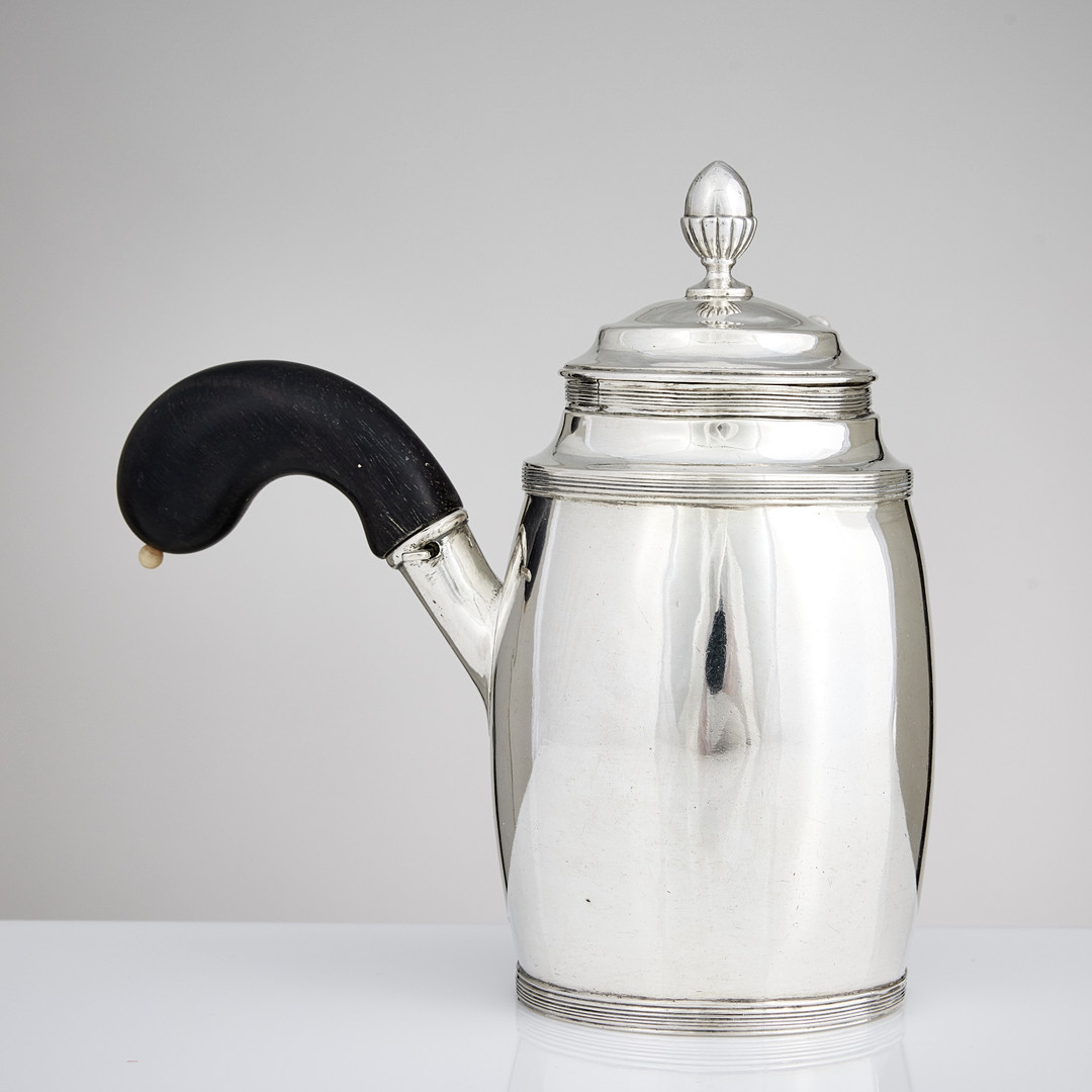 JOHAN FREDRIK BJÖRNSTEDT. Mockakanna, silver, Stockholm 1814. Sengustaviansk.