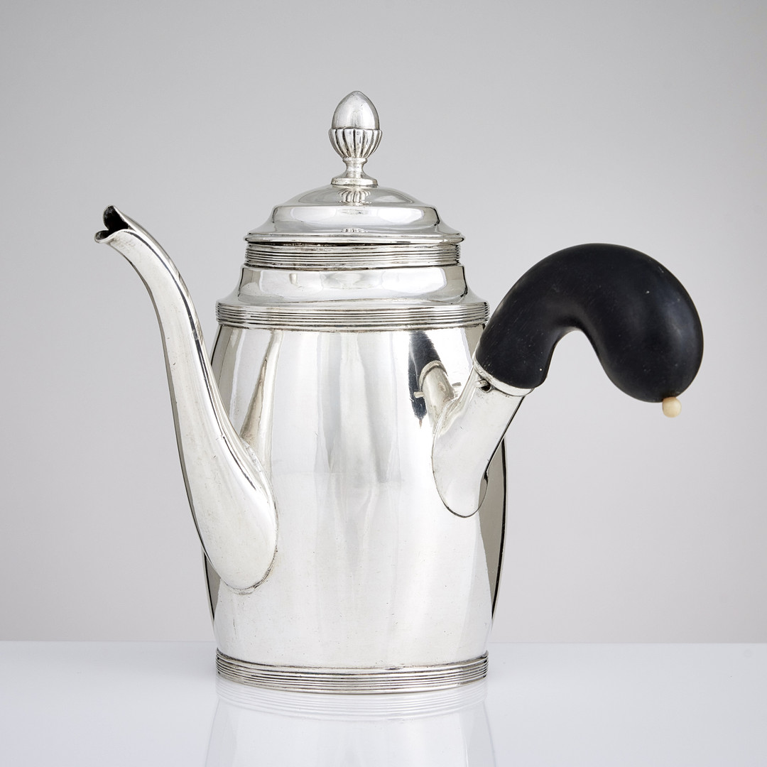 JOHAN FREDRIK BJÖRNSTEDT. Mockakanna, silver, Stockholm 1814. Sengustaviansk.