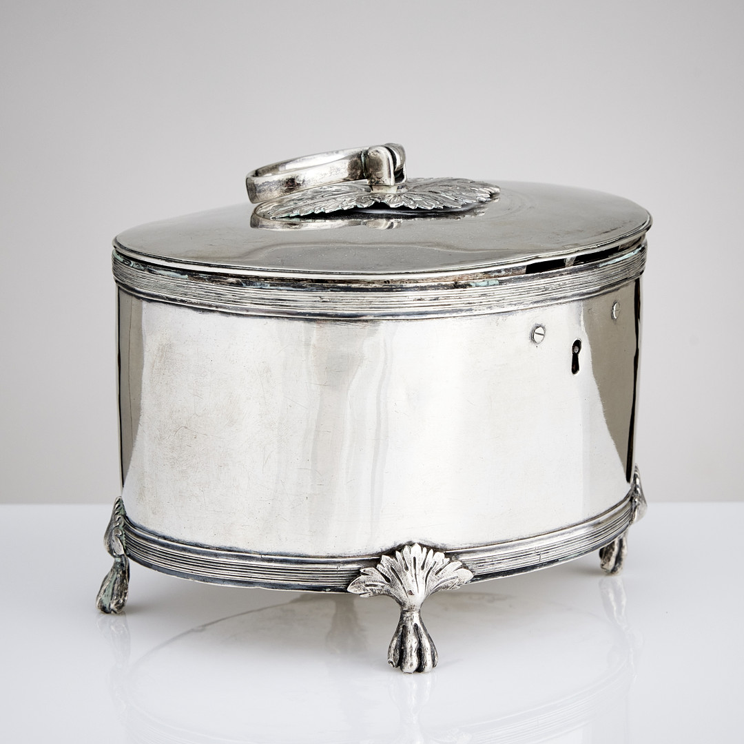 PETTER ADOLF SJÖBERG. Sockerskrin, silver, Stockholm 1812. Sengustavianskt.