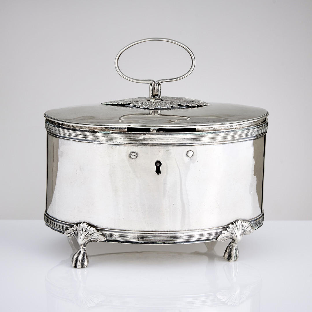 PETTER ADOLF SJÖBERG. Sockerskrin, silver, Stockholm 1812. Sengustavianskt.