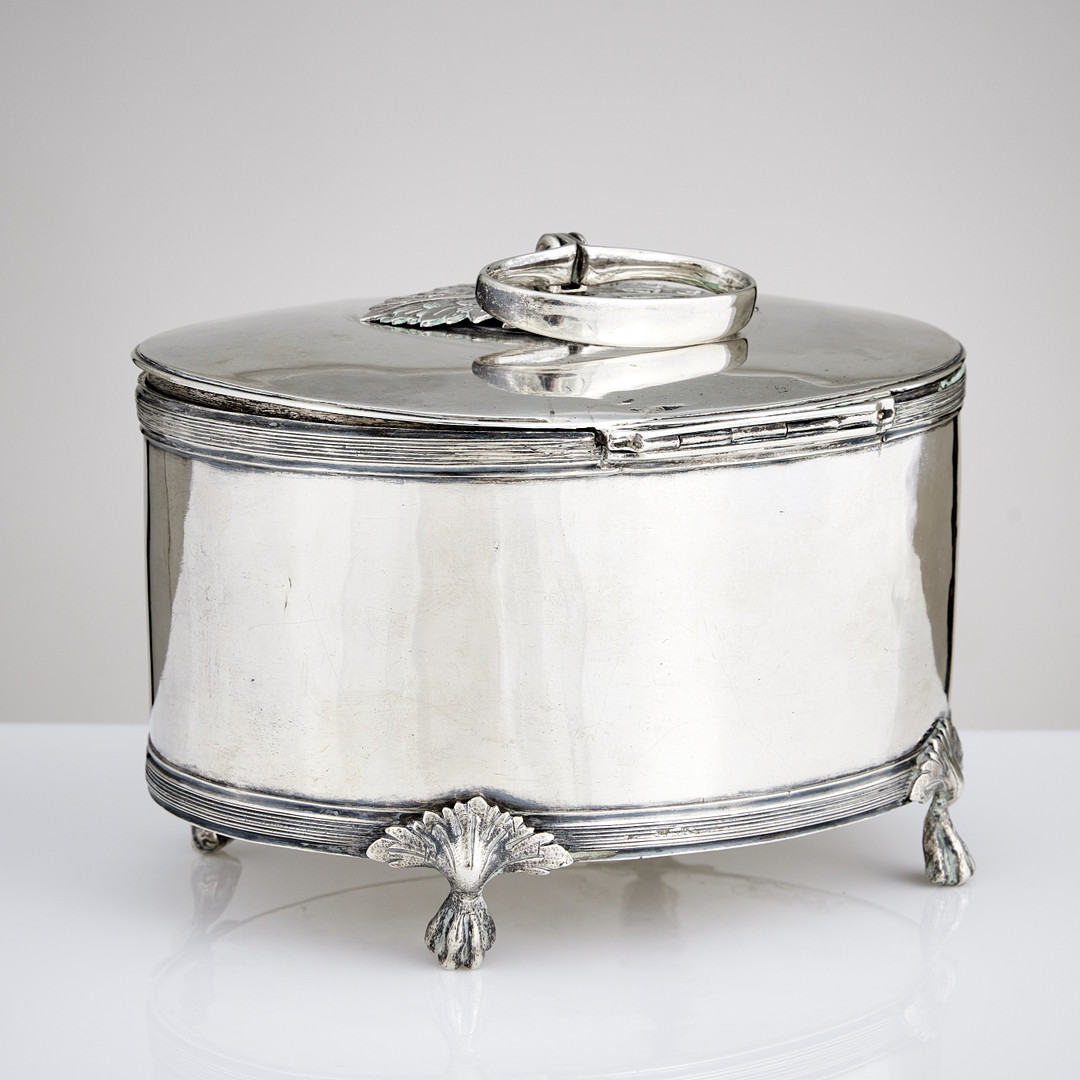 PETTER ADOLF SJÖBERG. Sockerskrin, silver, Stockholm 1812. Sengustavianskt.