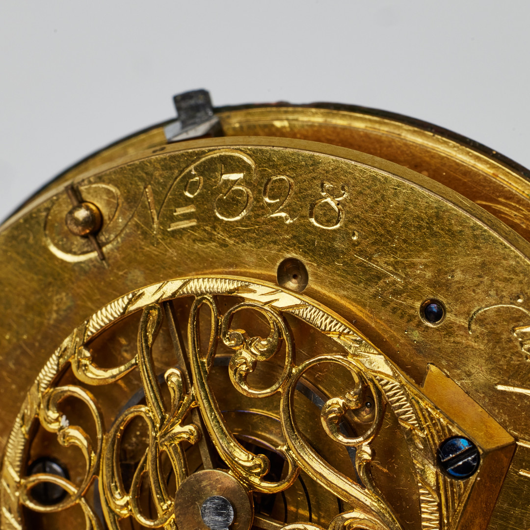 FICKUR, Joachim Hovenschiöld, Stockholm, (1767-1800), 18 k guld, nyckeldragare, ca 1789.