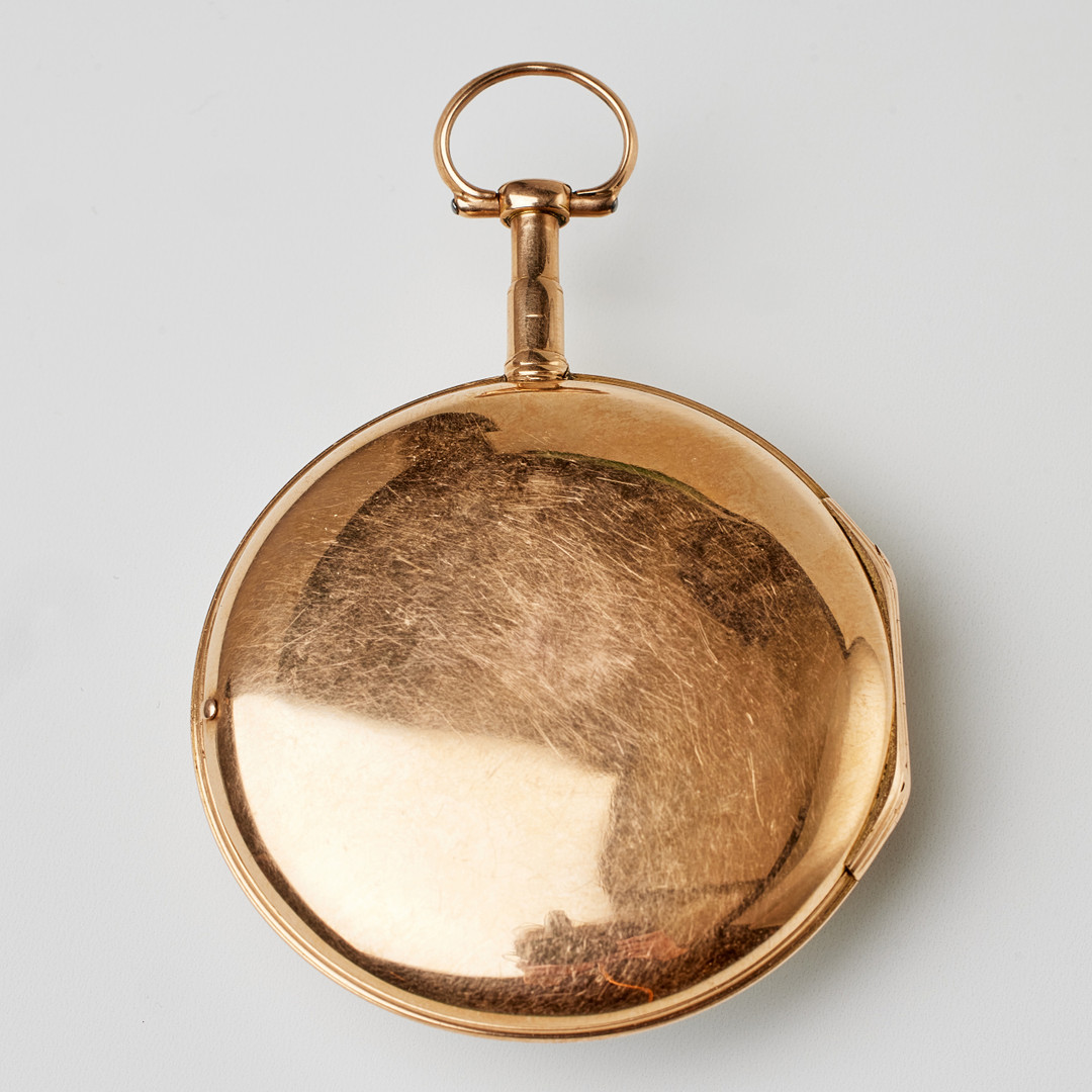 FICKUR, Joachim Hovenschiöld, Stockholm, (1767-1800), 18 k guld, nyckeldragare, ca 1789.