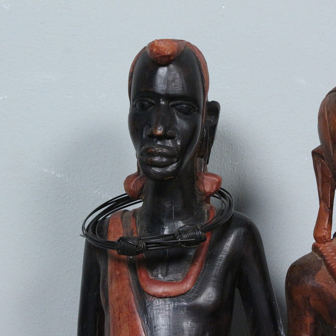 Afrikanische Skulpturen, Holz.