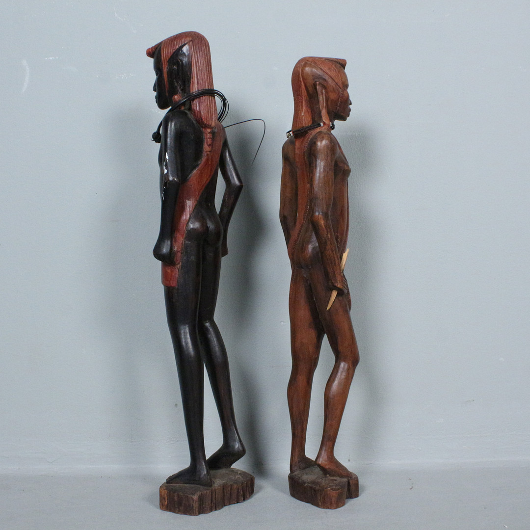 Afrikanische Skulpturen, Holz.