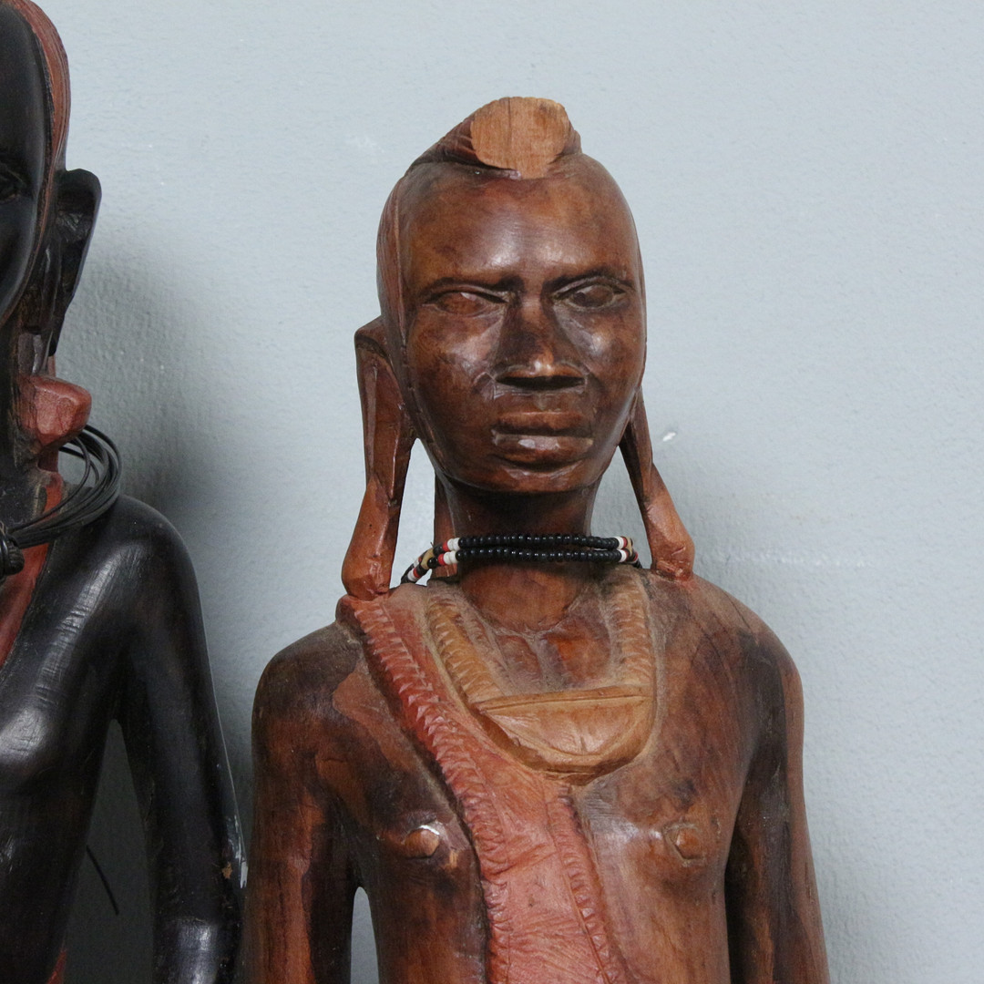 Afrikanische Skulpturen, Holz.