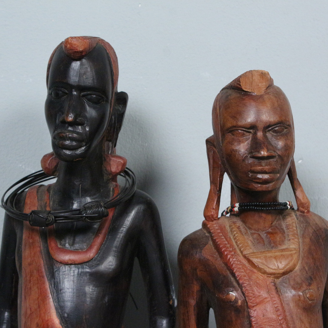 Afrikanische Skulpturen, Holz.