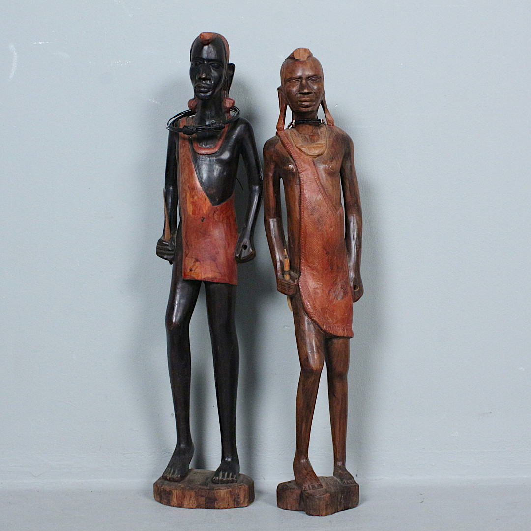 Afrikanische Skulpturen, Holz.
