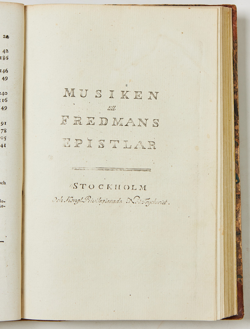 BELLMAN I ORIGINAL, FREDMANS EPISTLAR MED MUSIK, 1790.