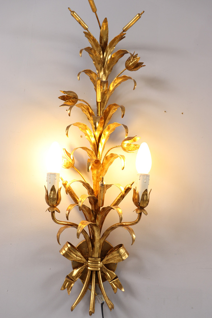 HANS KÖGL. Wandlampen/Wandappliken, Hollywood Regency, 1970er Jahre, Deutschland.
