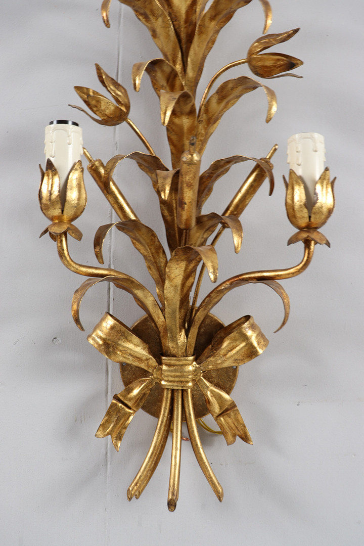HANS KÖGL. Wandlampen/Wandappliken, Hollywood Regency, 1970er Jahre, Deutschland.