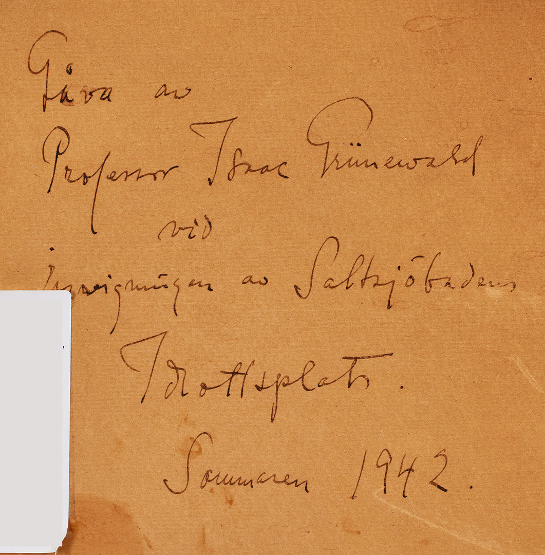 ISAAC GRÜNEWALD. Porträtt föreställande Stina Gabrielson, dotter till Hjalmar Gabrielson, Göteborg.