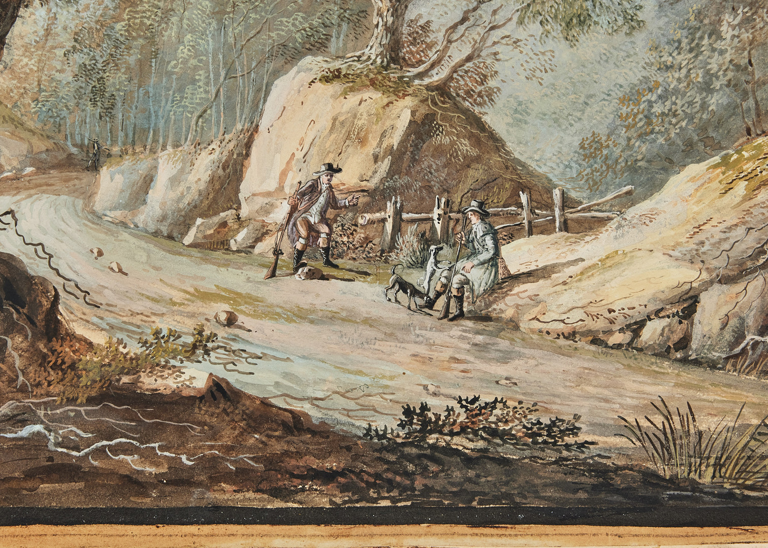 AXEL FREDRIK CEDERHOLM (1780-1828). Troligen motiv från Haga med Gustav III:s 