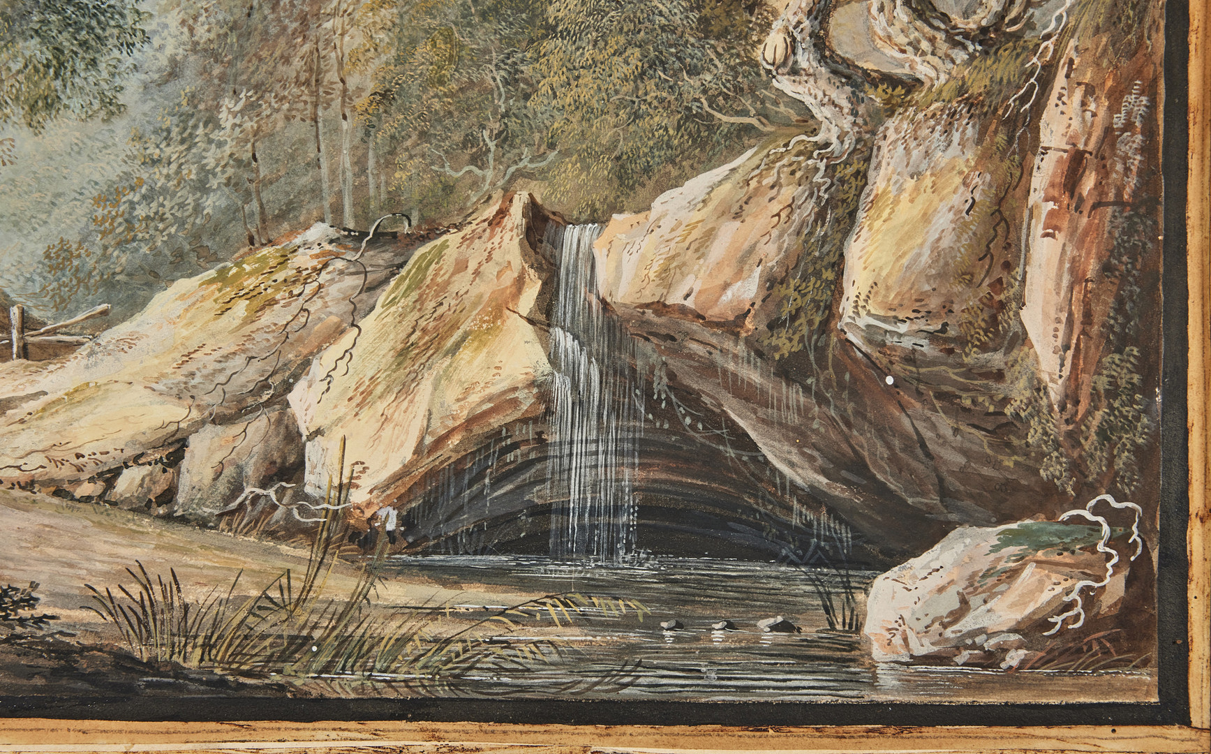 AXEL FREDRIK CEDERHOLM (1780-1828). Troligen motiv från Haga med Gustav III:s 
