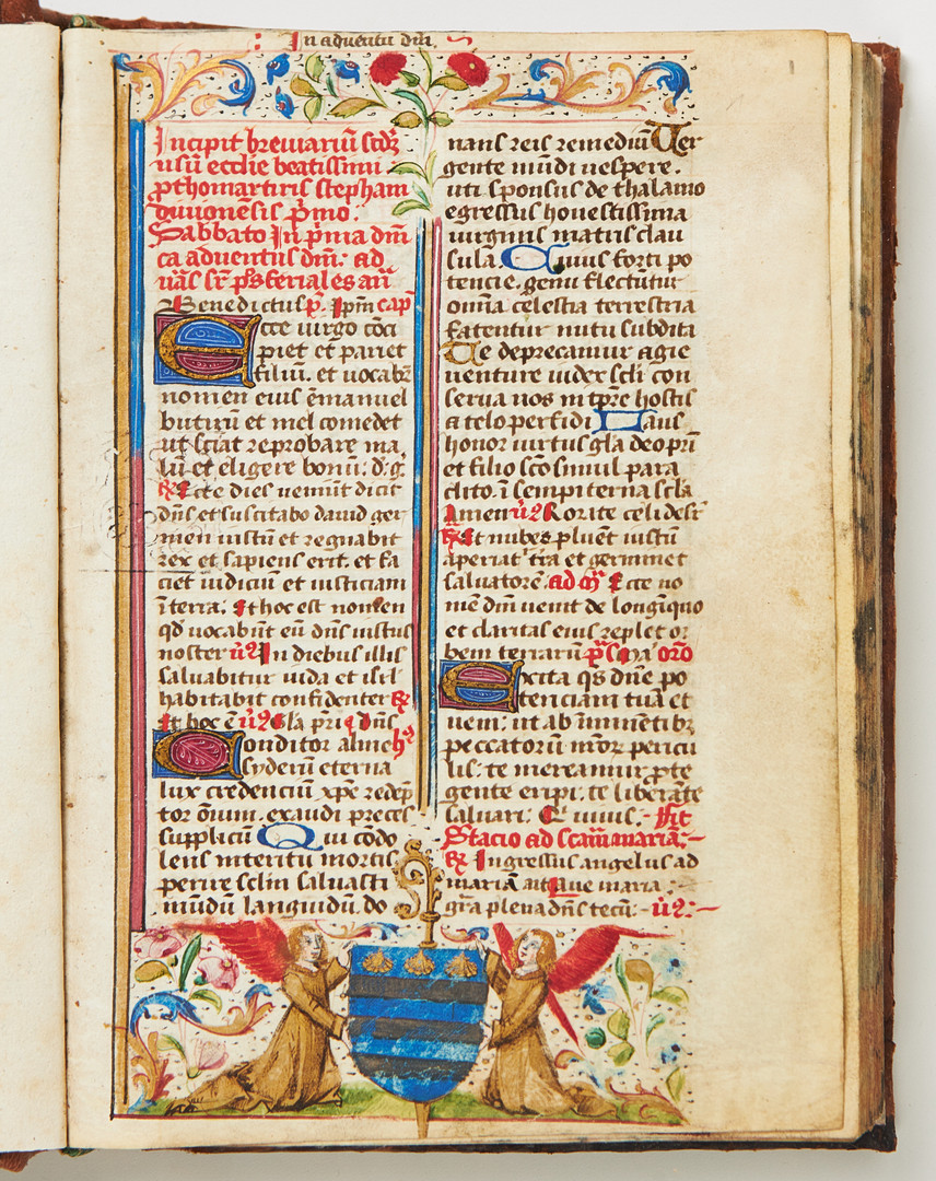ILLUMINATED MANUSCRIPT, BREVIARY, France, second half of the 15th century.