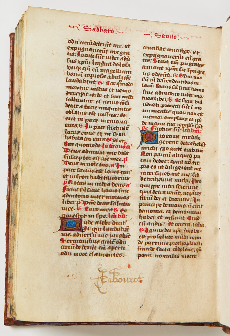 ILLUMINATED MANUSCRIPT, BREVIARY, France, second half of the 15th century.