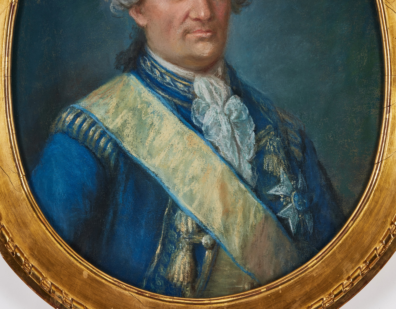 JONAS FORSSLUND (1754-1809). Tillskriven. Porträtt föreställande general Nils Mannerskantz (1738-1809).